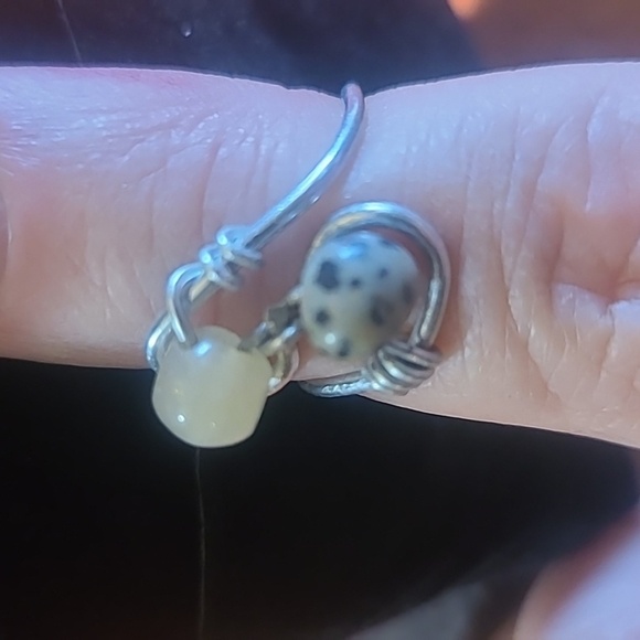 Handmade wire ring beaded - Picture 3 of 6